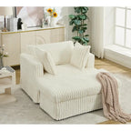 47.8 Chaise longue rembourrée surdimensionnée avec oreillers