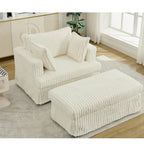47.8 Chaise longue rembourrée surdimensionnée avec oreillers