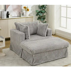 47.8 Chaise longue rembourrée surdimensionnée avec oreillers