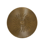 Lot de 2 tables d'appoint rondes Sunburst en fer – Style industriel bohème