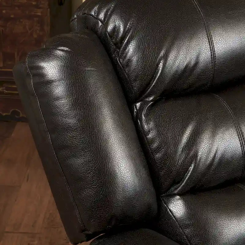 Fauteuil inclinable planeur en cuir synthétique avec rotation fluide pour le salon
