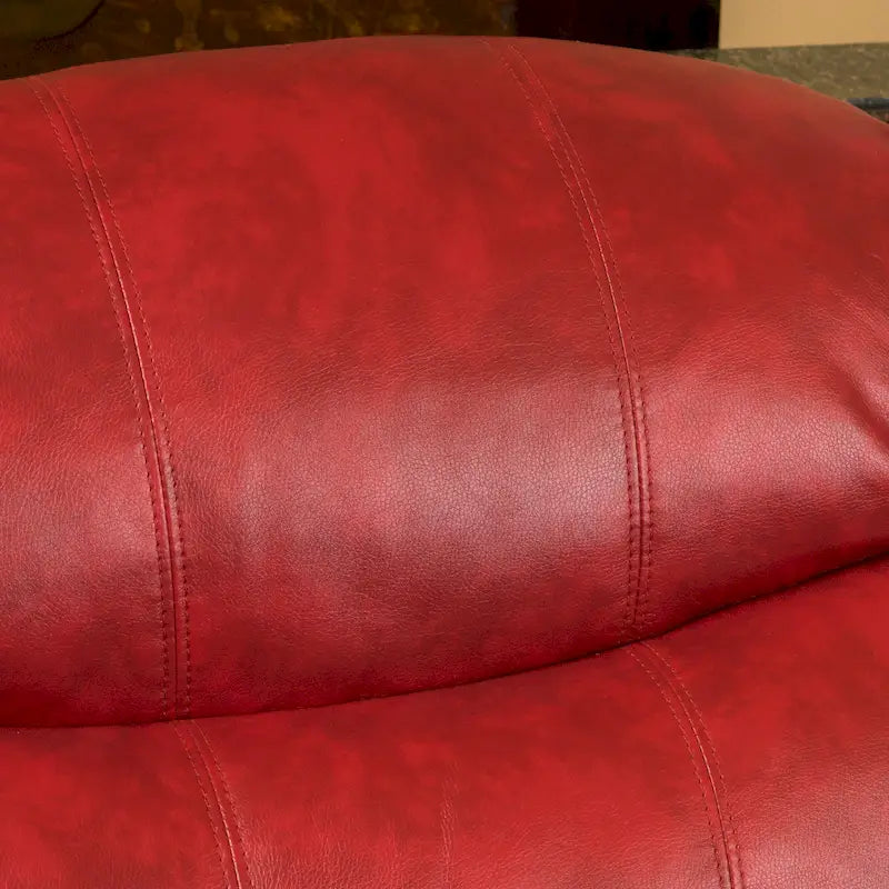 Fauteuil inclinable planeur en cuir synthétique avec rotation fluide pour le salon
