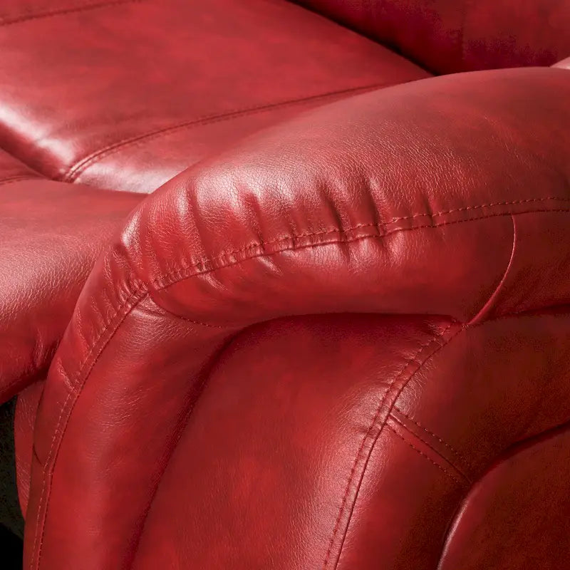 Fauteuil inclinable planeur en cuir synthétique avec rotation fluide pour le salon