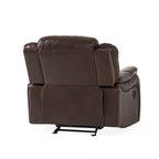 Fauteuil inclinable planeur en cuir synthétique avec rotation fluide pour le salon