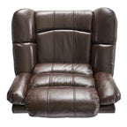 Fauteuil inclinable planeur en cuir synthétique avec rotation fluide pour le salon