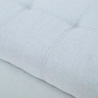 Banc Ottoman de Rangement en Tissu capitonné style Mission pour Salon Chambre à Coucher