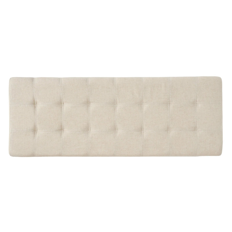 Banc Ottoman de Rangement en Tissu capitonné style Mission pour Salon Chambre à Coucher
