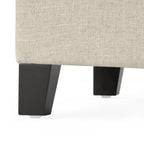 Banc Ottoman de Rangement en Tissu capitonné style Mission pour Salon Chambre à Coucher