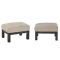 Pouffe en bois de style Mission Sigulda
