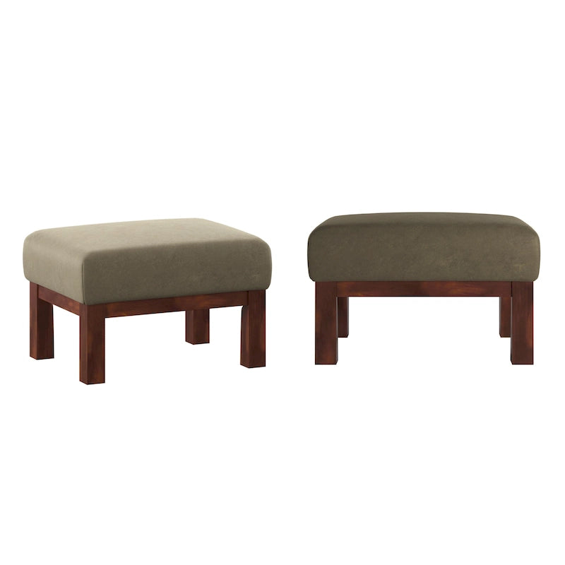 Pouffe en bois de style Mission Sigulda