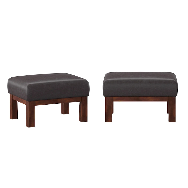 Pouffe en bois de style Mission Sigulda