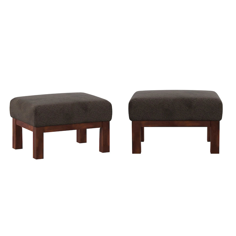 Pouffe en bois de style Mission Sigulda
