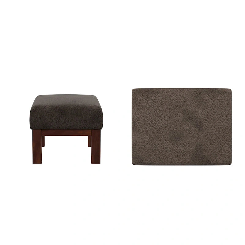 Pouffe en bois de style Mission Sigulda