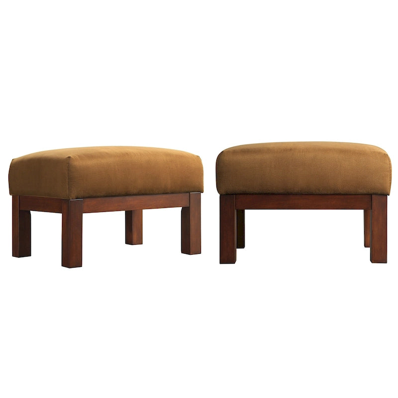 Pouffe en bois de style Mission Sigulda