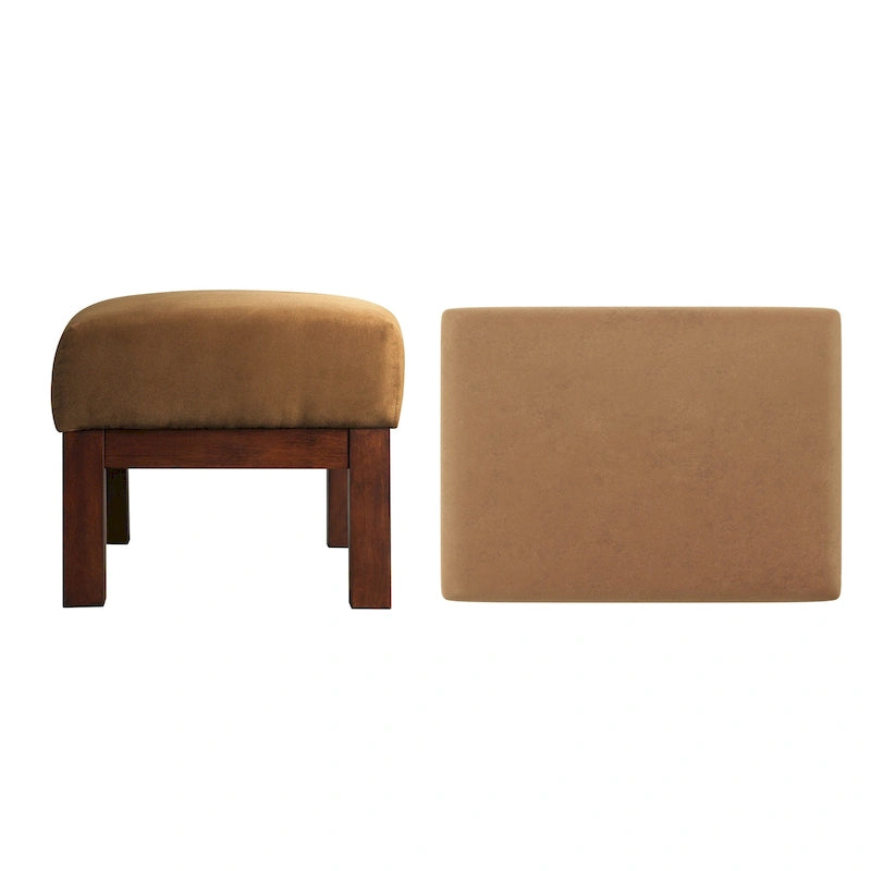 Pouffe en bois de style Mission Sigulda