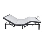 Sommier réglable anti-douleur, électrique avec massage de tête et de pieds inclinable à 3 vitesses, télécommande sans fil, chargeur ports USB