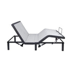 Sommier réglable anti-douleur, électrique avec massage de tête et de pieds inclinable à 3 vitesses, télécommande sans fil, chargeur ports USB