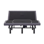 Sommier réglable anti-douleur, électrique avec massage de tête et de pieds inclinable à 3 vitesses, télécommande sans fil, chargeur ports USB