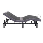 Sommier réglable anti-douleur, électrique avec massage de tête et de pieds inclinable à 3 vitesses, télécommande sans fil, chargeur ports USB