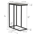 Table d'appoint en C Household Essentials
