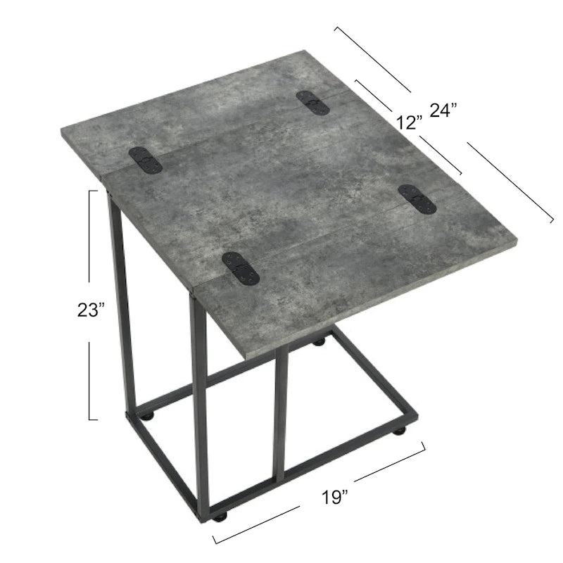 Table d'appoint en C Household Essentials