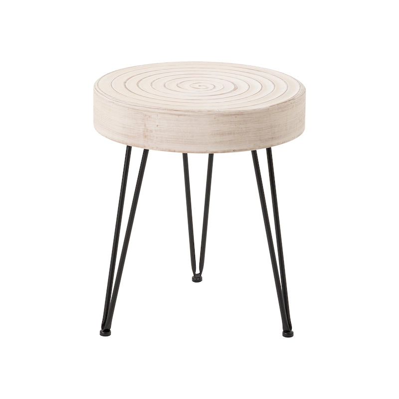Ensemble de 2 tables basses rustiques avec étagère pour salon