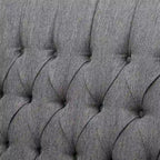 Fauteuil inclinable à dossier capitonné surdimensionné en tissu pour salon