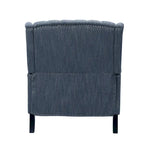 Fauteuil inclinable à dossier capitonné surdimensionné en tissu pour salon
