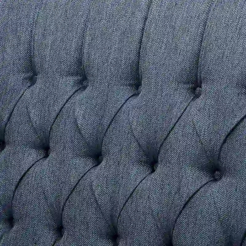 Fauteuil inclinable à dossier capitonné surdimensionné en tissu pour salon