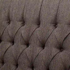 Fauteuil inclinable à dossier capitonné surdimensionné en tissu pour salon