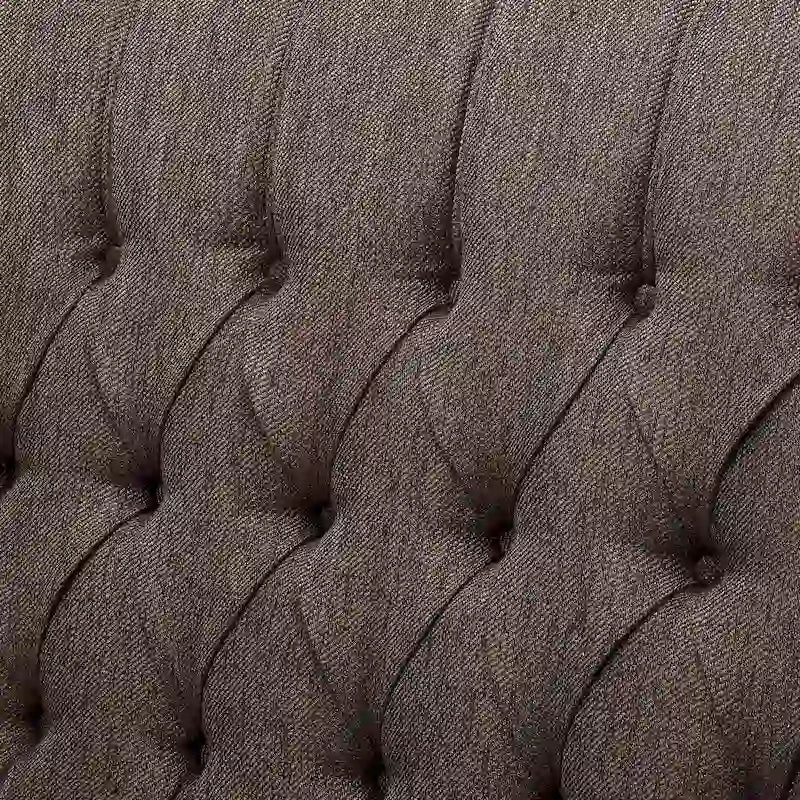 Fauteuil inclinable à dossier capitonné surdimensionné en tissu pour salon