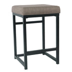 Tabouret de comptoir en métal sans dossier Hauteur 61 cm pour îlot de cuisine de bar