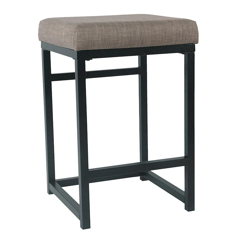 Tabouret de comptoir en métal sans dossier Hauteur 61 cm pour îlot de cuisine de bar
