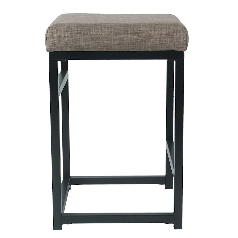 Tabouret de comptoir en métal sans dossier Hauteur 61 cm pour îlot de cuisine de bar