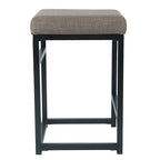 Tabouret de comptoir en métal sans dossier Hauteur 61 cm pour îlot de cuisine de bar