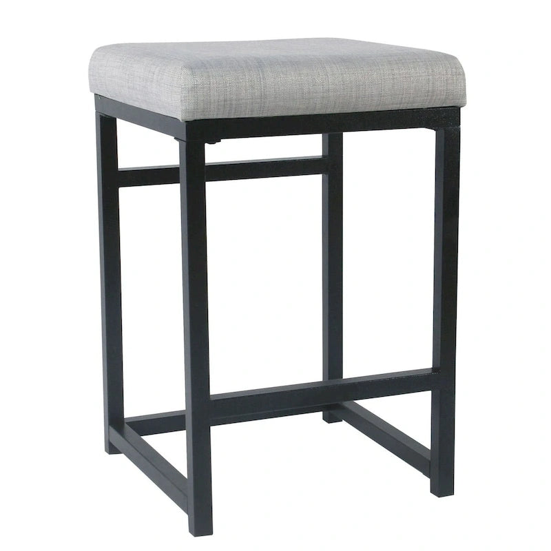 Tabouret de comptoir en métal sans dossier Hauteur 61 cm pour îlot de cuisine de bar