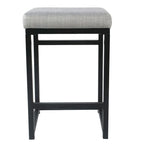 Tabouret de comptoir en métal sans dossier Hauteur 61 cm pour îlot de cuisine de bar
