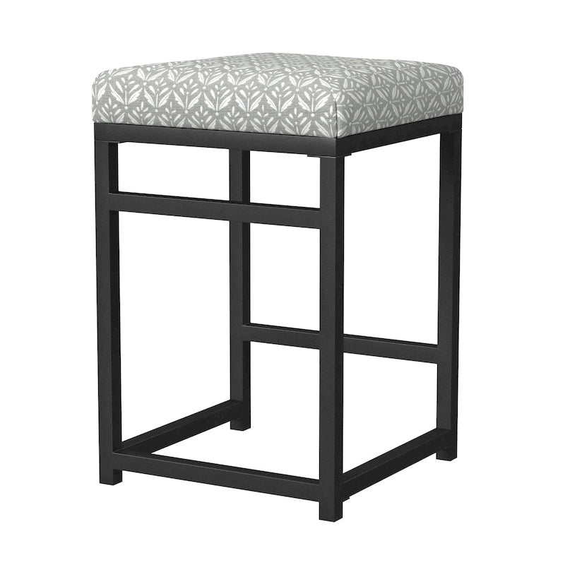 Tabouret de comptoir en métal sans dossier Hauteur 61 cm pour îlot de cuisine de bar