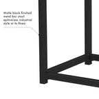 Tabouret de comptoir en métal sans dossier Hauteur 61 cm pour îlot de cuisine de bar