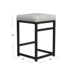 Tabouret de comptoir en métal sans dossier Hauteur 61 cm pour îlot de cuisine de bar
