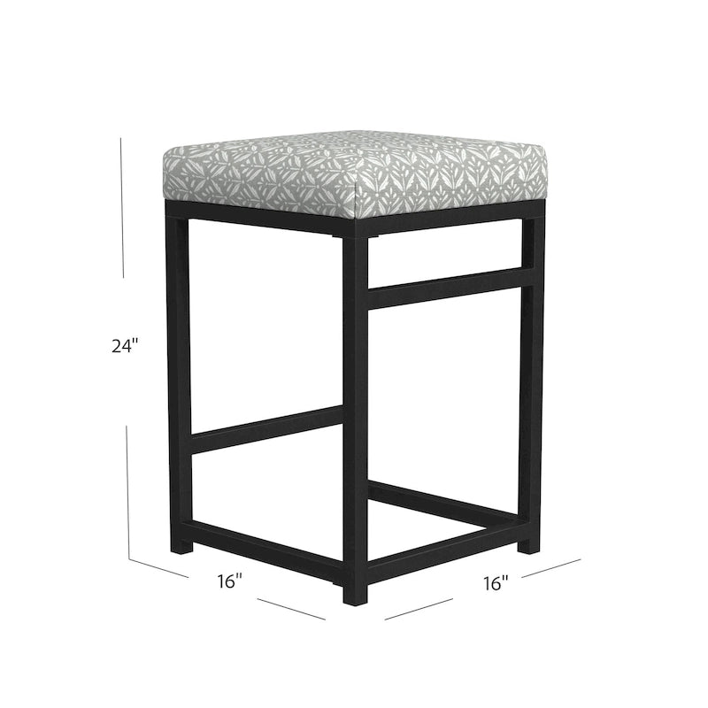 Tabouret de comptoir en métal sans dossier Hauteur 61 cm pour îlot de cuisine de bar
