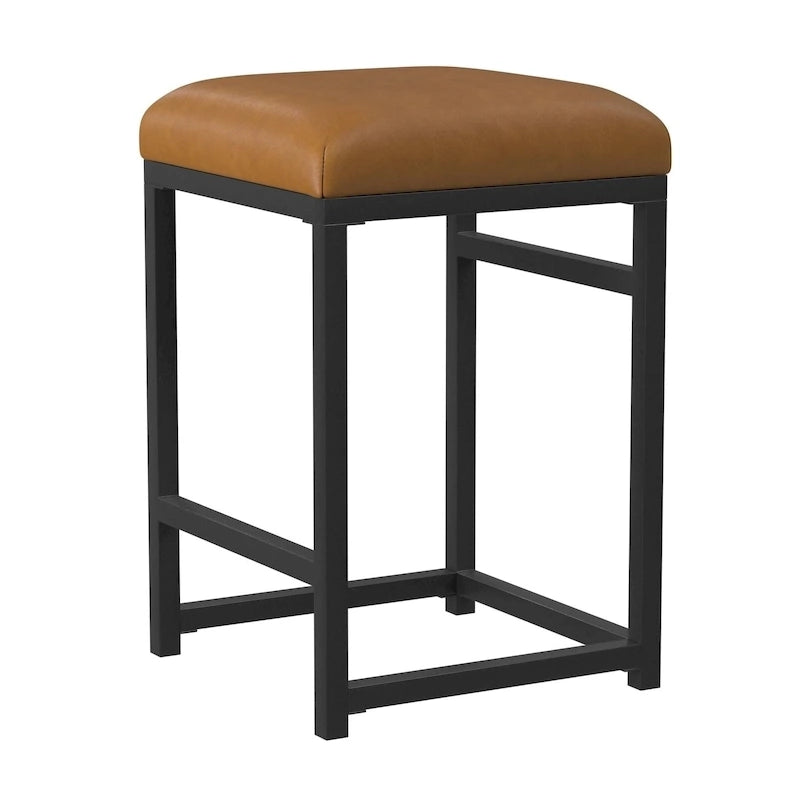 Tabouret de comptoir en métal sans dossier Hauteur 61 cm pour îlot de cuisine de bar