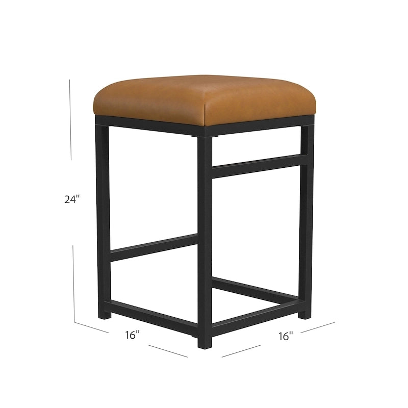 Tabouret de comptoir en métal sans dossier Hauteur 61 cm pour îlot de cuisine de bar