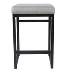 Tabouret de comptoir en métal sans dossier Hauteur 61 cm pour îlot de cuisine de bar