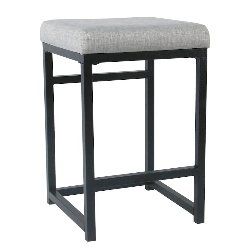 Tabouret de comptoir en métal sans dossier Hauteur 61 cm pour îlot de cuisine de bar