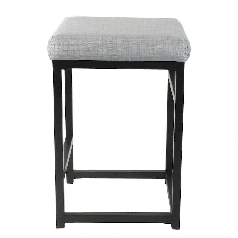 Tabouret de comptoir en métal sans dossier Hauteur 61 cm pour îlot de cuisine de bar