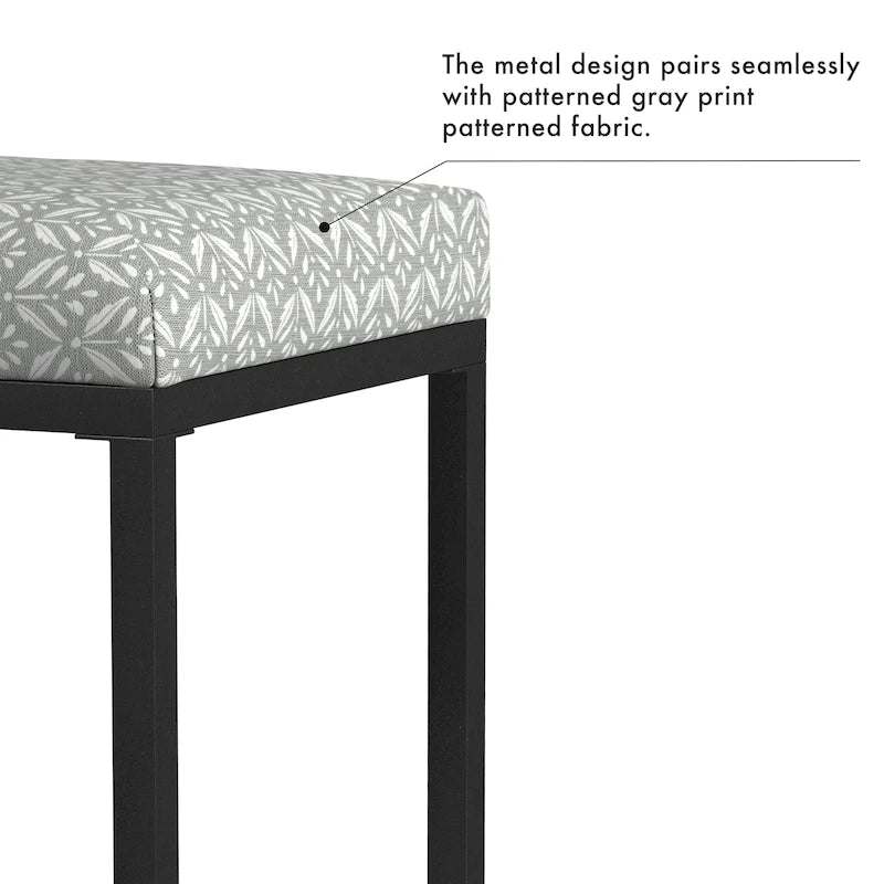 Tabouret de comptoir en métal sans dossier Hauteur 61 cm pour îlot de cuisine de bar