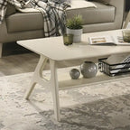 Table basse en bois Mid-Century Modern Arona avec étagère de Roundhill Furniture