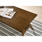 Table basse en bois Mid-Century Modern Arona avec étagère de Roundhill Furniture