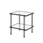 Table d'appoint Lifestorey Folio en métal et verre